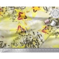 thumbnail image 2 of Soimoi Rayon Fabric Texture & Lily Flower Print Fabric by the Yard 42 Inch Wide, 2 of 3