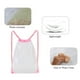 thumbnail image 4 of 2 piezas de bolsa de cordón transparente de PVC, mochila con cordón impermeable, bolsa de almuerzo transparente, mochila pequeña transparente para estadios y eventos deportivos, 4 of 6