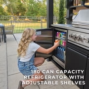 Backyard Discovery Fusion Flame 2 Galvanized Steel Outdoor Kitchen, Grill, Pizza Oven