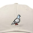 thumbnail image 2 of Dalix Pigeon Embroidered Cap Cotton Baseball Dad Hat for Men & Women Casual Cool in Beige, 2 of 5