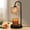 Pattern 1, variant on Candle Warmer Lamp with Timer Dimmer Dark Brown Natural Wood Grain Texture Deep Lines Rustic Candle Lamp Warmer for Jar Candle with 4 Bulbs Birthday Gifts for Women House Warming Gifts