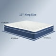 thumbnail image 7 of Kadyn Mattresses, King Size Mattress, 12 Inch Memory Foam Hybrid Mattress with Pocketed Springs, Medium Firm Support, Blue, 7 of 7