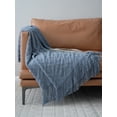 thumbnail image 1 of Manta de cama tejida en jacquard, manta de sofá, manta de estilo americano para otoño e invierno, 1 of 6