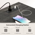 thumbnail image 4 of HOMCOM TV Stand with Power Outlets for 72 Inches, Farmhouse TV Console, 4 of 10