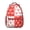 Red-7, variant on Beach-Inspired Ergonomic Backpack - Waterproof Student Backpack with Tropical Fish Design & Breathable Mesh Shoulder Straps