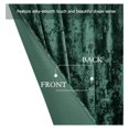 thumbnail image 4 of Huang zhong wen Lux Forest Green Crushed Velvet Curtains 2 Panel Set - 96 inches Long Room Darkening Luxury Distressed Velvet Rod Pocket Window Drapes for Living Room Bedroom 50" W x 96" L, 4 of 9