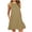 Khaki#5, variant on Homenesgenics Sun Dresses for Women O Neck Casual Pockets Sleeveless Above Knee Dress Loose Party Dress