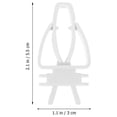 thumbnail image 2 of COMPUKAS 12Ud Clip Para De Pájaros En Jaula Con Antideslizante Y Material Plástico, 2 of 7