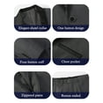 thumbnail image 2 of 4pcs Men Suit Tuxedo Vest Pants Bow Tie Shawl Collar Single Breasted One Button Flap Pockets for Wedding Party Groom Groomsmen Men Formal Attire, 2 of 7
