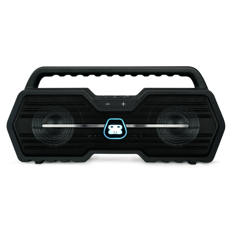 G-Project G-GO Rugged, Water Resistant, Portable, Bluetooth Wireless  Boombox Speaker with FM Radio, Rechargeable Battery and USB Phone Charger