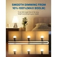 thumbnail image 2 of DEWENWILS Dimmable LED Light Bulbs 60W Equivalent 800 Lumen 2700K Warm White, 10W LED Bulbs E26 Medium Base, UL Listed 4-Pack, 2 of 7