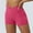 Hot Pink, variant on Jerdar Women's Athletic Yoga Shorts Slim Tummy Control V Cross Waist Short Leggings Bike Gymnastics Shorts L