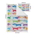 thumbnail image 5 of Colorful Funny Dachshund Duvet Cover and Pillowcase Set for Single Bedding, Bedroom Accessories for Kids Teens, 5 of 5