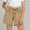 Khaki, variant on WQNVRNR Girls Jean Shorts- Vintage High Waist Distressed Ripped Casual Denim Shorts with Pockets Blue Size 8