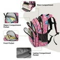 thumbnail image 5 of ALAZA 3d Butterflies Pink School Backpack Elementary Bag Bookbag Travel Rucksack, 5 of 6