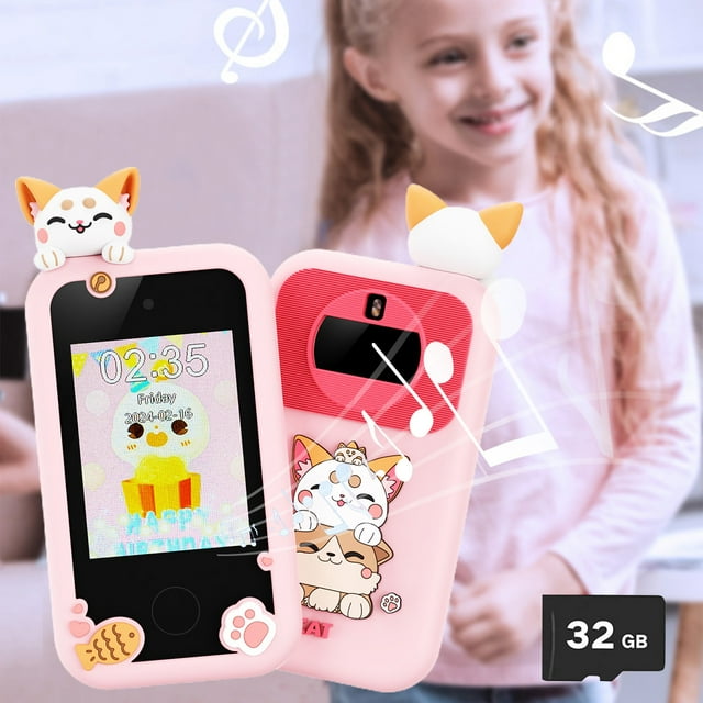 Xihbxyly Palets de Liquidación En Venta Pantalla de Teléfono Inteligente para Niños Cámara Hd Regalo de Cumpleaños para Niños Dinosaurio Niño de 3 Años En Adelante Juego para Niños y Niñas Juguete de