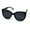 All Black, variant on Womens Classy Oversize Cat Eye Plastic Sunglasses All Black