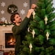 thumbnail image 1 of Caja de regalo de 3 bolas navideñas | Adornos colgantes creativos para árbol de Navidad con pintura a color | Adornos colgantes de bolas navideñas de plástico para fiestas, 1 of 6