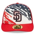 thumbnail image 2 of Men's New Era Red San Diego Padres 2022 4th of July Low Profile 59FIFTY Fitted Hat, 2 of 6