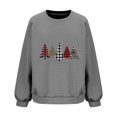 thumbnail image 4 of FcBaudy Chandails en Molleton pour Femmes, Chandails en Molleton Sans Capuche, Chandails en Molleton de Mode pour Femmes Noël Décontracté Dames Imprimé Ample Manches Longues Col Rond Blouses Chandails en Molleton Sans Capuche Blouse en Polyester pour Femmes, 4 of 4