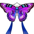 thumbnail image 1 of Mariposa Kite Doinfly, 140 x 69 cm, color morado con línea de 100 m, 1 of 6