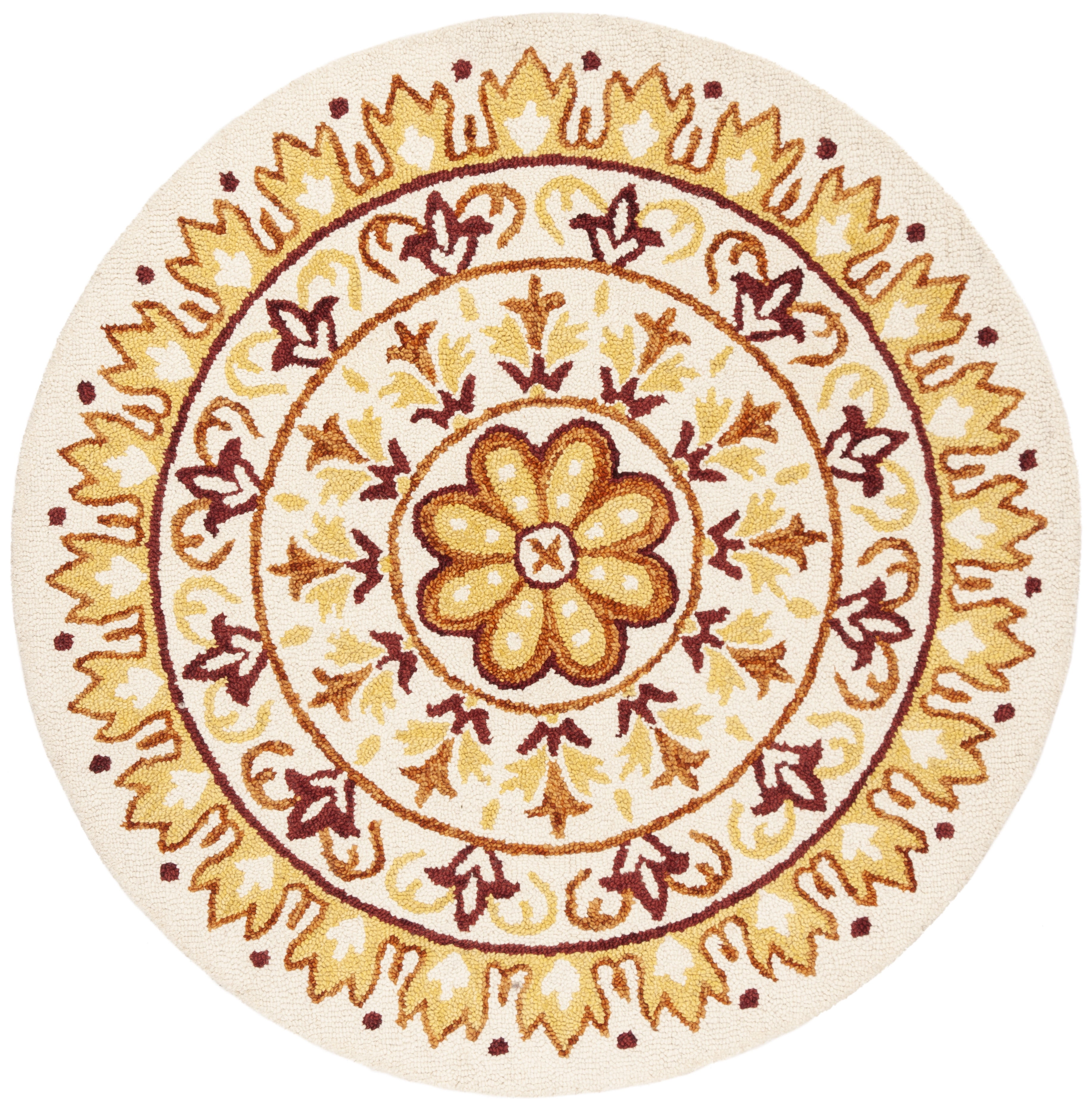SAFAVIEH Novelty NOV607D Handmade Ivory / Gold Rug