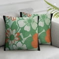 thumbnail image 3 of nygtbtfer Pastel Room Decor - Pastel Preppy Aesthetic - Green Daisy Flower Throw Pillow Cover White, 3 of 7
