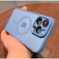 thumbnail image 1 of Funda magnética de lujo con carga inalámbrica para iPhone Magsafe 16, 15, 14, 13, 12, 11 Pro Max, armadura translúcida mate, a prueba de golpes, 1 of 5