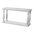 thumbnail image 4 of Bowery Hill Rustic Wood Open Shelf Sofa Table in Antique White, 4 of 4