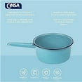 thumbnail image 5 of CINSA 2-Quart Saucepan - Enamel on Steel Durable Non-Stick Cookware for Indoor & Outdoor Cooking - Dishwasher Safe, Non-Porous & Antibacterial Porcelain Finish (Turquoise Blue), 5 of 6