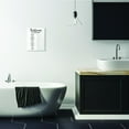 thumbnail image 2 of Stupell Industries Bathroom Word Scramble White And Black Word Design Graphic Art Unframed Art Print Wall Art, 10x15, by Daphne Polselli, 2 of 6
