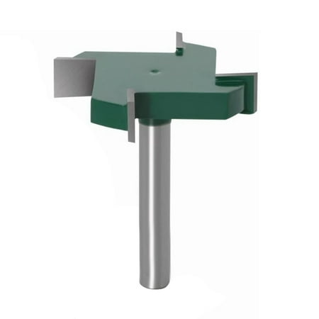 

Woodworking Router Bit 1/4in Shank 4 Blade Incisive Carbon Steel Frame Molding Bit for Carpenter Dark Green 1-3/4in