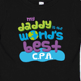 thumbnail image 4 of Inktastic Accountant Dad Best Cpa Boys or Girls Baby T-Shirt, 4 of 5