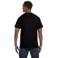 thumbnail image 2 of Hanes Men's 3 Pack Authentic 6 Oz Cotton Crewneck Black T-Shirt, Size 3XL, 2 of 3