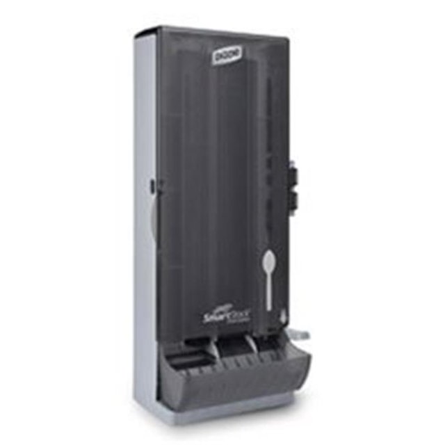 Dixies Ultra SSSD120 Smart Stock Utensil Dispenser, Spoon, Translucent Gray