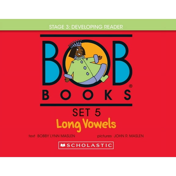 Bob Books Bob Books - Long Vowels Hardcover Collection of 8 Stories Decodable Phonics Stories, Ages 4 and Up, Kindergarten, First , (Hardcover)
