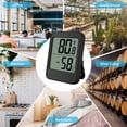 thumbnail image 3 of Mistaha Indoor Hygrometer Thermometer Large Screen Display Desk Wall Magnetic Electronic Temperature Humidity Meters with Bracket for Home Greenhouse Cellar, 3 of 7