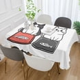 thumbnail image 2 of Yayeee Tablecloths 60" x 90" Rectangle Wrinkle Resistant Party Table Cover, Black Chubby Cat, 2 of 8
