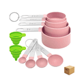 thumbnail image 1 of "Cucharas Tazas Medidoras Cocina Repostería Acero Inox Lab.G Rosa ", 1 of 5