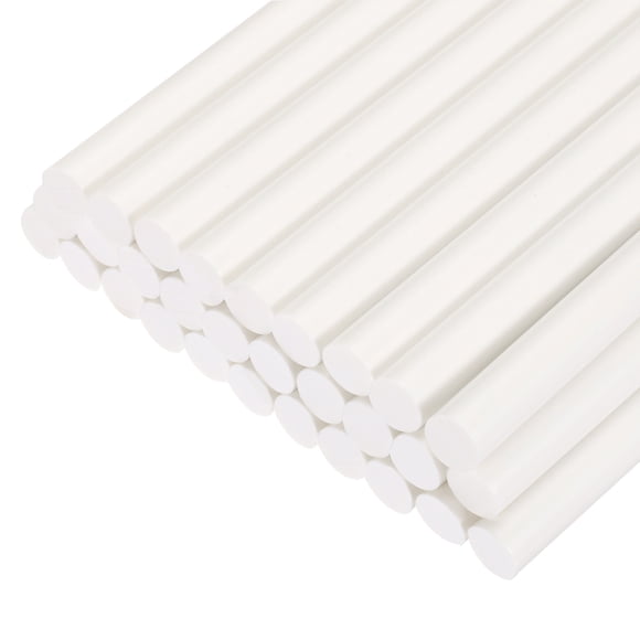 Uxcell 12" x 0.43" White Mini Hot Glue Gun Sticks for Glue Gun 30 Pack