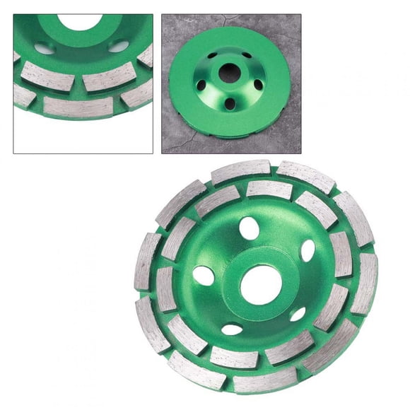 Strong Durable Long Service Life Concrete Grinding Disc, Double Row Grinding Cup, Masonry for General Grinding Heavier Cutting Cut Polishing Concrete