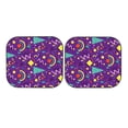 thumbnail image 5 of Lsque Retro 80s Style 2 PCS Windshield Sun Shade | CarFoldable Window Covers | Car Accessories Reflect UV for Universal Cars SUV Truck | Small, 5 of 7