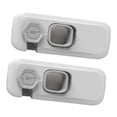 thumbnail image 4 of 2 uds cerraduras de seguridad para niños perfke cerradura de cajón pestillos de gabinete para niños Gris, 4 of 9