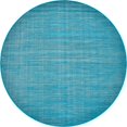 thumbnail image 1 of Unique Loom Williamsburg Solid Vibrant Rug 3' 7 x 3' 7 Round Teal, 1 of 1