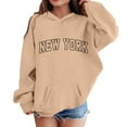 thumbnail image 2 of New York Hoodies for Kids Boys Girls Long Sleeve Casual Cute Graphic Hooded Sweatshirt with Pockets Pullover Tops, 2 of 5