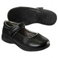 thumbnail image 4 of French Toast Little Kids Girls' Faux Leather Hook & Loop School Shoes - Black, 1, 4 of 9