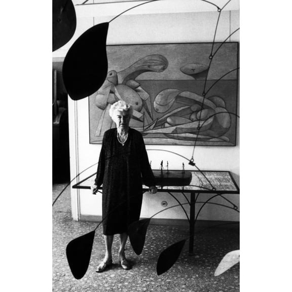 Peggy Guggenheim In The Center Hall Of Her Palazzo History (18 x 24)