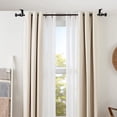 thumbnail image 5 of 4PCS ceiling curtain rod bracket, heavy-duty curtain rod bracket ceiling bracket, black curtain rod hook single window hardware rod bracket, easy to install., 5 of 5