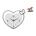 thumbnail image 1 of Reloj de pared,Reloj de pared acrílico para oficina en casa,sin tictac,Figura de caballo,Escultura de figura de caballo en miniatura coleccionable,Estatua de animal de adorno de caballo de, 1 of 8
