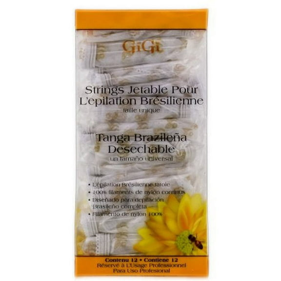 Gigi Disposable Brazilian Thongs - 12 Count